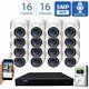 16 Channel 8MP 4K NVR 16 X 5MP 1920P PoE IP Cam Dome Security Camera System 4TB