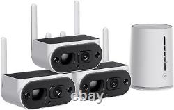 1/2/3/4Solar Cam & Battery Powered Wireless Security Camera System Outdoor Wifi