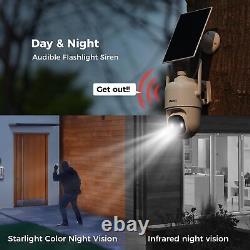 2CQ1 AI 2K Solar Security Camera Wireless Outdoor, Battery Powered Cam, Two W
