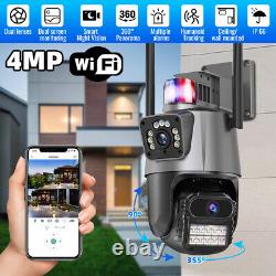 2PCS Dual Lens 1080P WiFi IP Camera Wireless Outdoor CCTV PTZ Home Security Cam