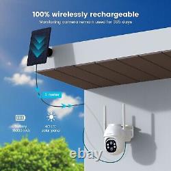 2PCS ieGeek Outdoor 4G LTE Solar Security Camera Home Battery Powered CCTV Cam