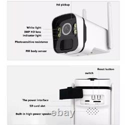 2Pack Solar Battery Powered Wifi Security Camera System Outdoor Wireless IP Cam