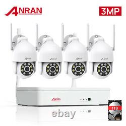 2Way Audio Security Camera System Wireless Outdoor With 1TB Home Pan/Tilt Zoom