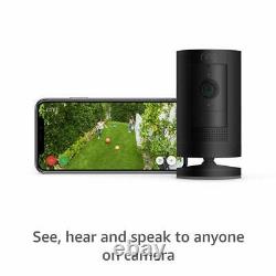 2-Pack Ring Stick Up Cam Battery HD security camera Works with Alexa Black