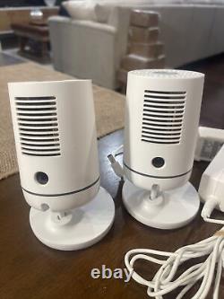 2 Vivint Ping Indoor Security Camera (V-Cam1)With 2 Power Supply- Works See Pics