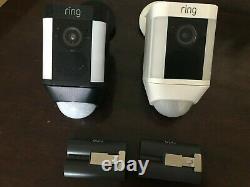 2x Ring Spotlight Cam Battery Indoor/Outdoor Security Camera (With Battery)