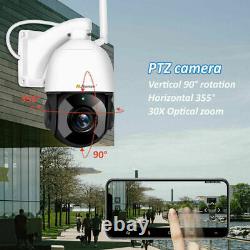 30xZoom 5MP Wireless Security Camera Outdoor PTZ IP Auto Tracking WiFi Audio Cam