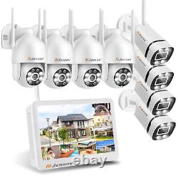 3MP IP Wireless Security Camera System Outdoor CCTV 2 Way Audio WiFi Monitor NVR