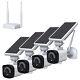 3MP Solar Battery Power Security Camera System Outdoor Wireless Cam WIFI Station
