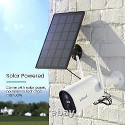 3PCS ieGeek Outdoor Solar Security Camera Home Wireless WiFi Battery CCTV Cam
