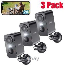 3PCS ieGeek Outdoor Wireless Security Camera Home WiFi Battery Powered CCTV Cam