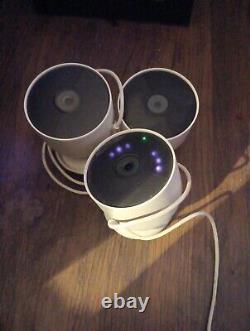3 Google Nest Cam 1080p Indoor/Outdoor Security Cameras
