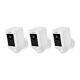 (3 Pack) Ring Spotlight Cam Battery HD Security Camera Two-Way Talk Alarm, White