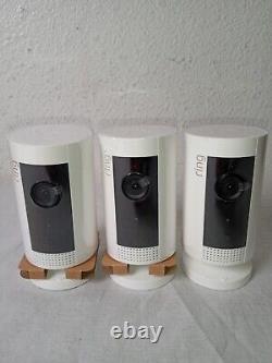 3 Ring Indoor Cam Compact Plug-In HD Security Camera with two-way talk White