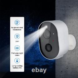 3x 3MP WiFi Wireless Security Camera 2304x1290P Color Night Vision Smart Cam US