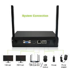 4CH Wireless HD 1080P NVR Outdoor IR IP WIFI Camera CCTV Security System Kit Cam