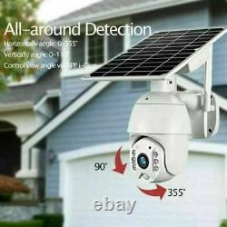 4G 1080P HD Solar Power PTZ IP Wifi Camera Security CCTV Waterproof Outdoor Cam