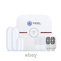 4G Wireless Home Alarm System WIFI Dual PIR Window Door Sensor Security Camera