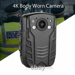 4K 1296P Security Body Worn Camera Police Pocket Video Recorder Night Vision Cam