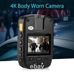 4K 1296P Security Body Worn Camera Police Pocket Video Recorder Night Vision Cam