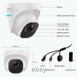 4K Super HD 8MP 16CH POE Security Camera System NVR Kit 8x Dome Cams Waterproof