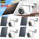 4MP 4K Wifi Solar Security Camera 10X Zoom Outdoor PTZ IP Night Vision Cam