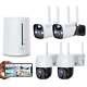 4MP HD Wireless Security Camera System Battery Powered Home Surveillance Monitor