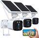 4MP Solar Security Camera System Wireless Outdoor, 2K Battery Power Security Cam