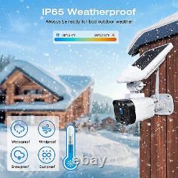 4MP Solar Security Camera System Wireless Outdoor, 2K Battery Power Security Cam