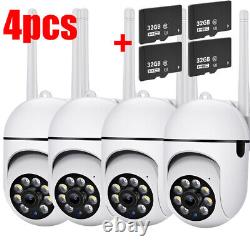 4PCS 1080P Wireless Security Camera System Outdoor Home 5G Wifi Night Vision Cam