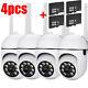 4PCS 5G Wifi Camera System Home Security Outdoor Night Vision Cam + 32GB SD Card