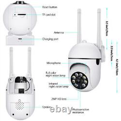 4PCS 5G Wireless Wifi Security Camera System Home Outdoor Night Vision Cam +Card