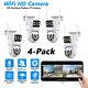 4PC Wireless Security Camera System Outdoor Home Dual Lens Wifi Night Vision Cam