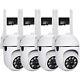 4 Pack Security Camera System Outdoor Smart 360° 5G Wifi Night Vision Cam