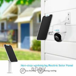 4-Set Reolink Wire-Free Security IP Camera Rechargeable Cam Argus PT+Solar Panel