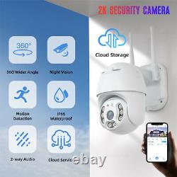 4pcs 1080P HD Home Security Camera System Wireless Outdoor Wifi Cam Night Vision