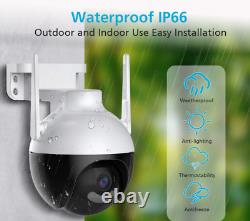 4x Wired WiFi Security Camera System Smart outdoor Night Vision Cam 1080P