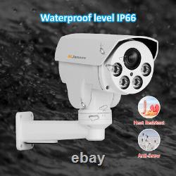 5MP PTZ POE IP Camera Outdoor Audio Bullet 4X Zoom Smart Home Security CCTV Cam