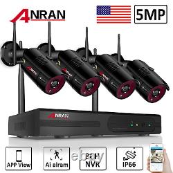 5MP Security Camera System Wireless Home Outdoor WiFi Audio 8CH 1TB Hard Drive