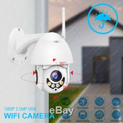 5X ZOOM 1080P FHD In/ Outdoor 360° PTZ IP Speed Dome Camera 2.0MP Waterproof Cam