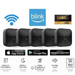 5 Camera Kit Blink Outdoor Wireless Security Camera and Mini Indoor Cam Bundle