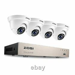 8CH 1080P H. 265+ Home Security Camera System, 5MP Lite 8 Channel CCTV 8CH+4Cam