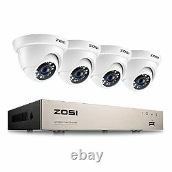 8CH 1080P H. 265+ Home Security Camera System, 5MP Lite 8 Channel CCTV 8CH+4Cam