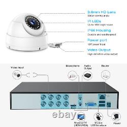 8CH Security Camera System 5MP DVR CCTV Outdoor 4x 1080P IP Cam IR Night Vision