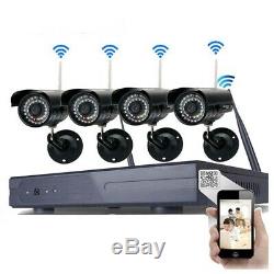 8CH Wireless Security Camera System NVR IR-CUT 720P Cam Home Outdoor Waterproof