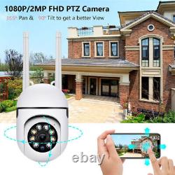 8PCS Wireless Security Camera System Outdoor Home 5G Wifi Night Vision Cam 1080P