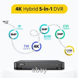 ANNKE 4K Ultra HD 5MP/8MP 8CH DVR Video CCTV Home Security Camera System Outdoor