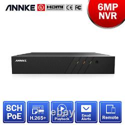 ANNKE 5MP Audio POE IP Security Camera System 8CH 6MP NVR Outdoor Night Vision