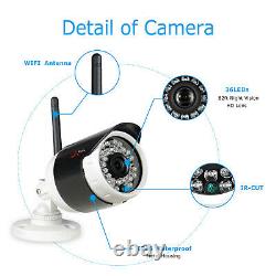 ANRAN 1080P Audio CCTV Wireless Home Security Camera System Outdoor WIFI 1TB HDD