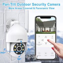ANRAN 1080P PTZ Security Camera System WIFI 10 Monitor NVR IP Cam Outdoor Kit